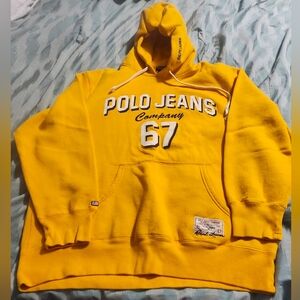 Polo‎ Jeans Ralph Lauren Men’s Medium Yellow Hoodie